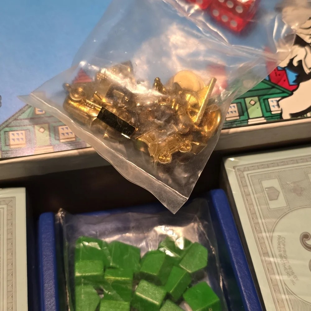 Monopoly Board Game Deluxe Anniversary Edition, Complete, Vintage No. 0007 - Picture 3 of 5